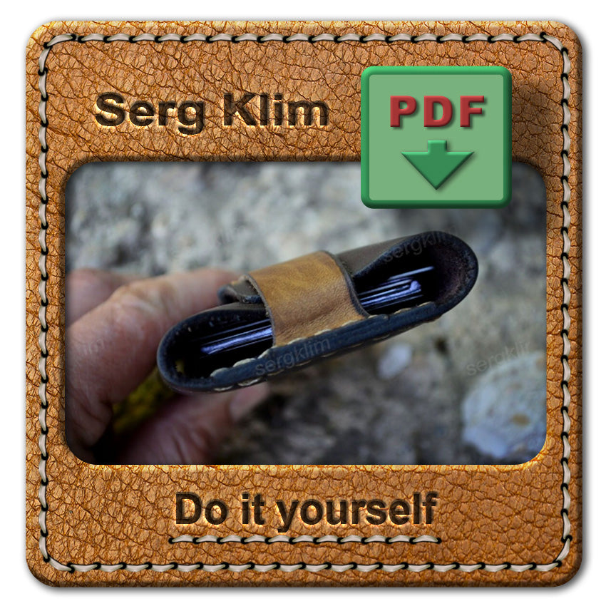 Leather Cardholder Pattern #7 - The Art of Hand Stitching - Pdf Download