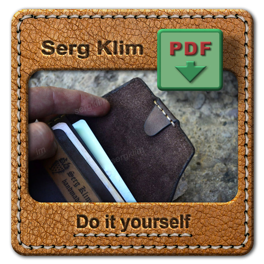 Leather Cardholder Pattern #7 - The Art of Hand Stitching - Pdf Download