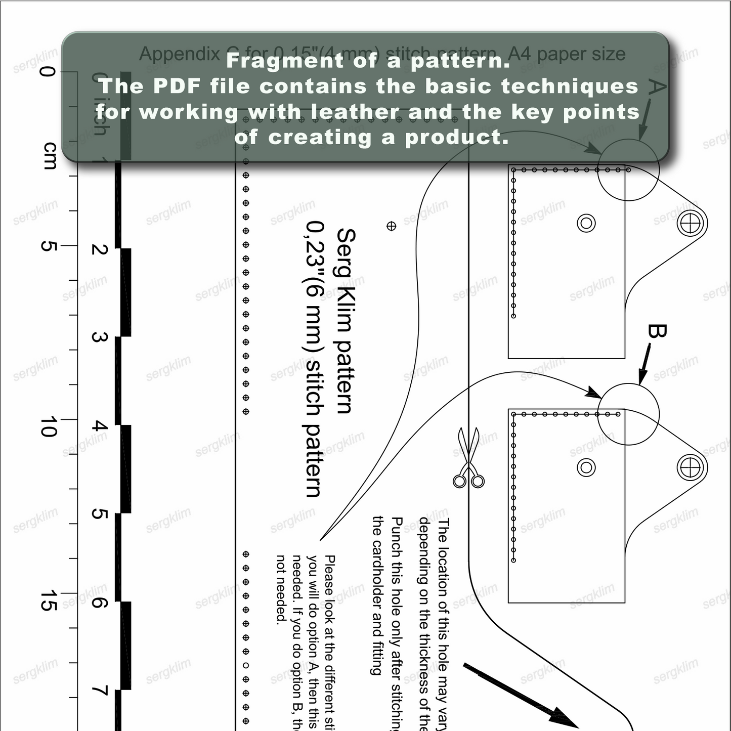 Leather Cardholder Pattern #1 - Unleash Your Creativity - Pdf Download