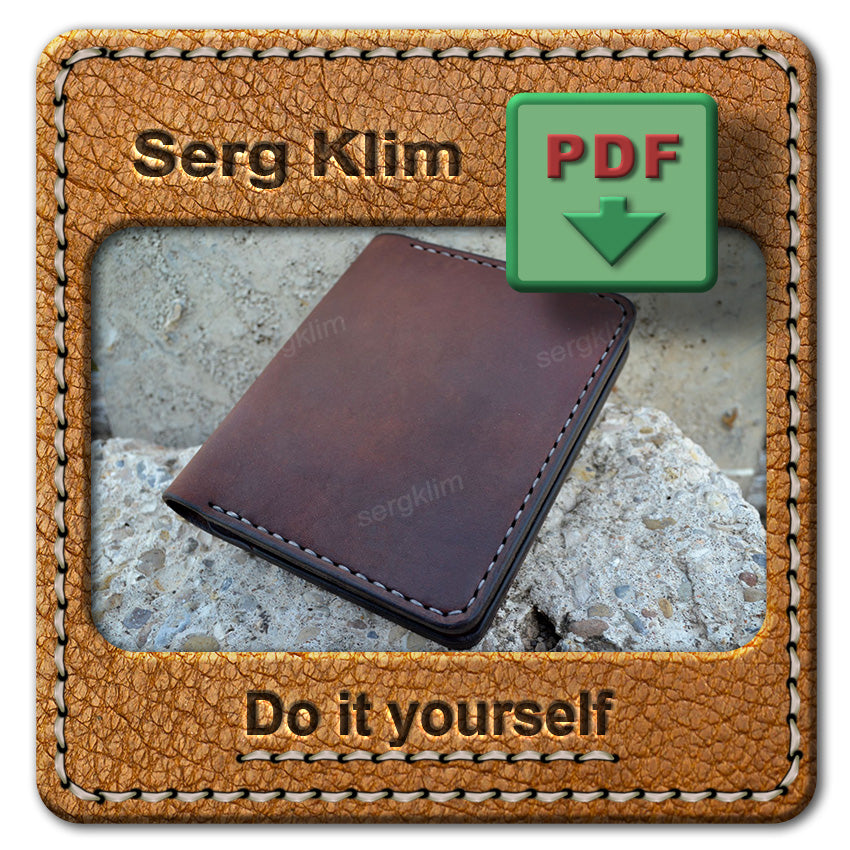 Leather Cover Pattern #11 - Hand-Stitched Leather Cover pattern - Pdf Download