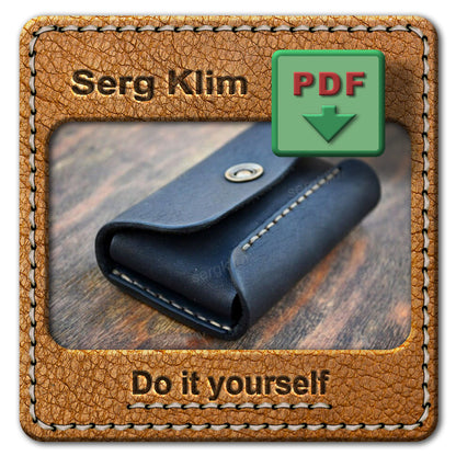 Leather Wallet Pattern #14- Craftsman's Choice - Pdf Download - Leather wallet Pattern