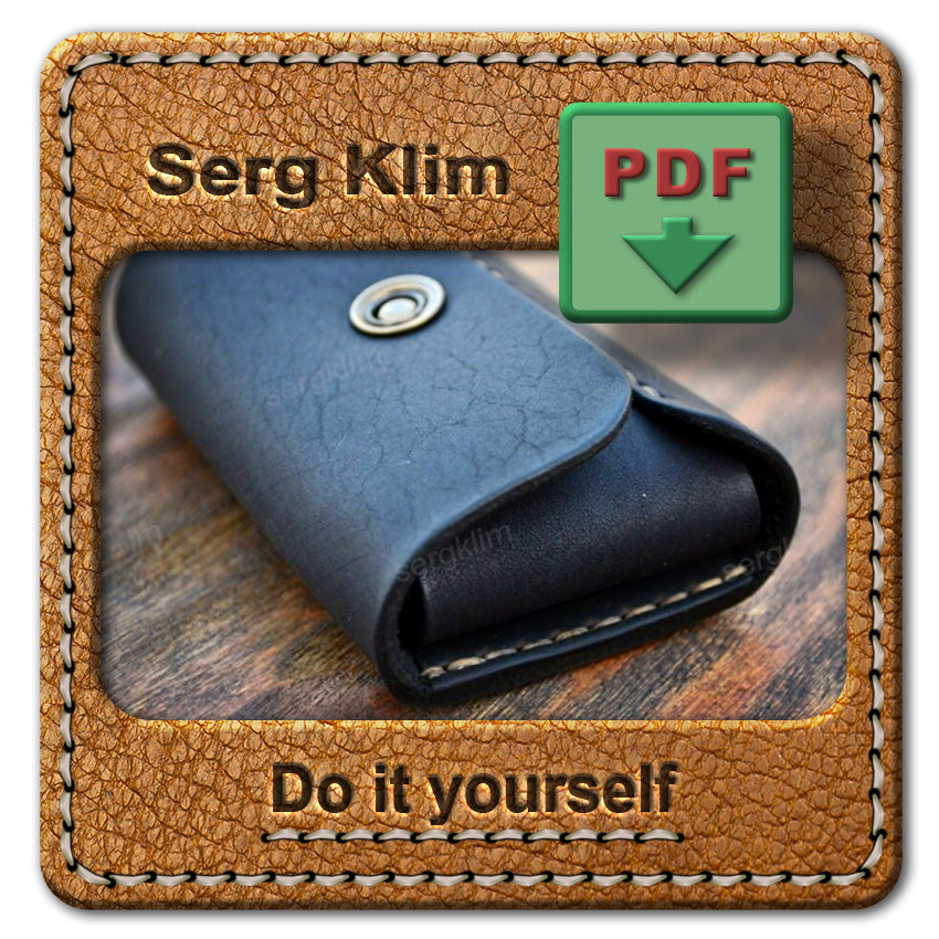 Leather Wallet Pattern #14- Craftsman's Choice - Pdf Download - Leather wallet Pattern