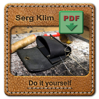 Leather Wallet Pattern #14- Craftsman's Choice - Pdf Download - Leather wallet Pattern