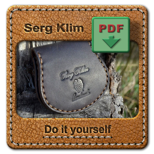 Leather Pouch Pattern #16 - Handcrafted Elegance - Pdf Download - coin purse