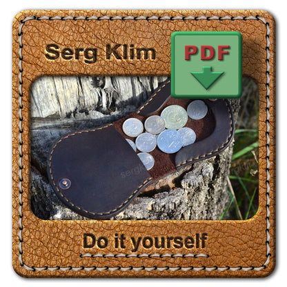 Leather Pouch Pattern #16 - Handcrafted Elegance - Pdf Download - coin purse