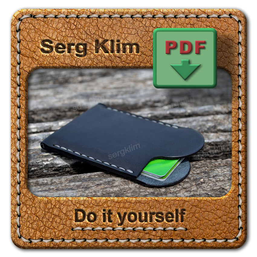 Leather Cardholder Pattern #4 - Handcrafted Excellence - Pdf Download