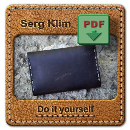 Leather Cardholder Pattern #7 - The Art of Hand Stitching - Pdf Download