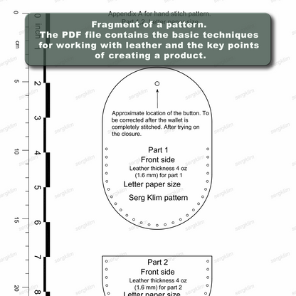 Leather Pouch Pattern #15 - Artisan's Treasure - Pdf Download