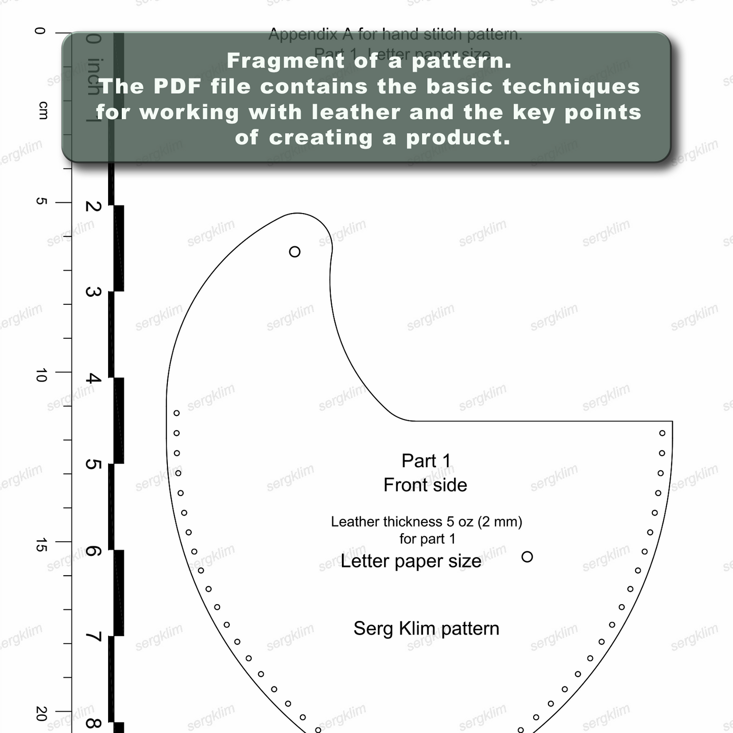 Leather Pouch Pattern #17 - Artisan's Touch - Pdf Download