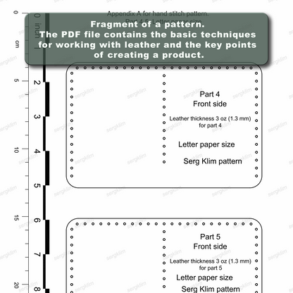 Leather Cover Pattern #20 - Artisan's Embrace - Pdf Download