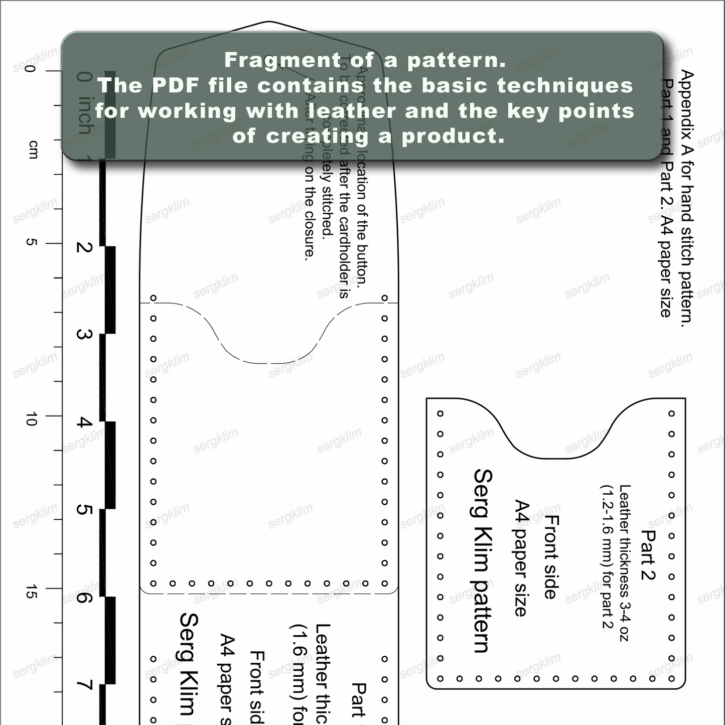 Cardholder Pattern #3- Craftsmanship Unveiled - Pdf Download